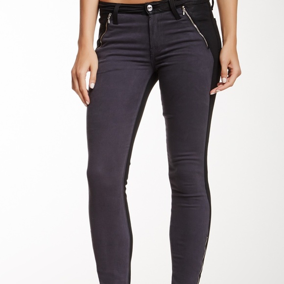 7 for all Mankind Denim - 7 For All Mankind Zip Pocket Sateen Skinny Jeans